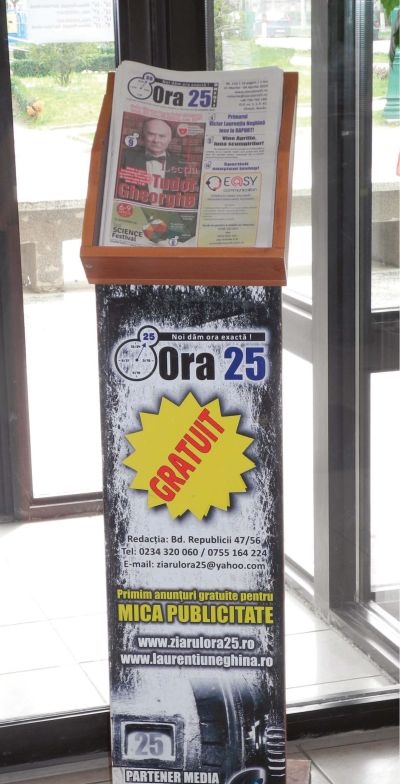 Laudatorii lui Neghina, promovati gratuit de o institutie a statului