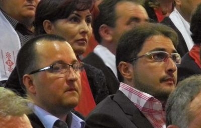 Vicele PSD Onesti Gnatiuc si omologul Raspopa, pentru raliurile caruia s-au alocat 100.000 lei din banii onestenilor